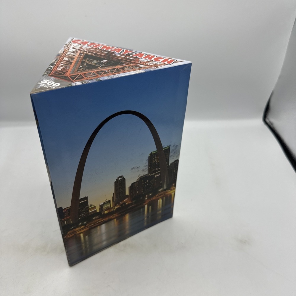 Gateway Arch DBL PZL 500 Piece Double-Sided Puzzle St. Louis Souvenir Used 2014